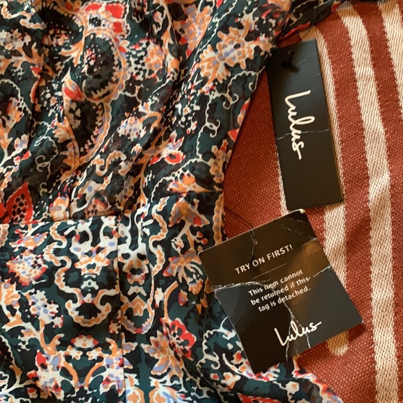 NWT Lulus Charmed I’m Sure Floral Print Midi Dress - Picture 13 of 13